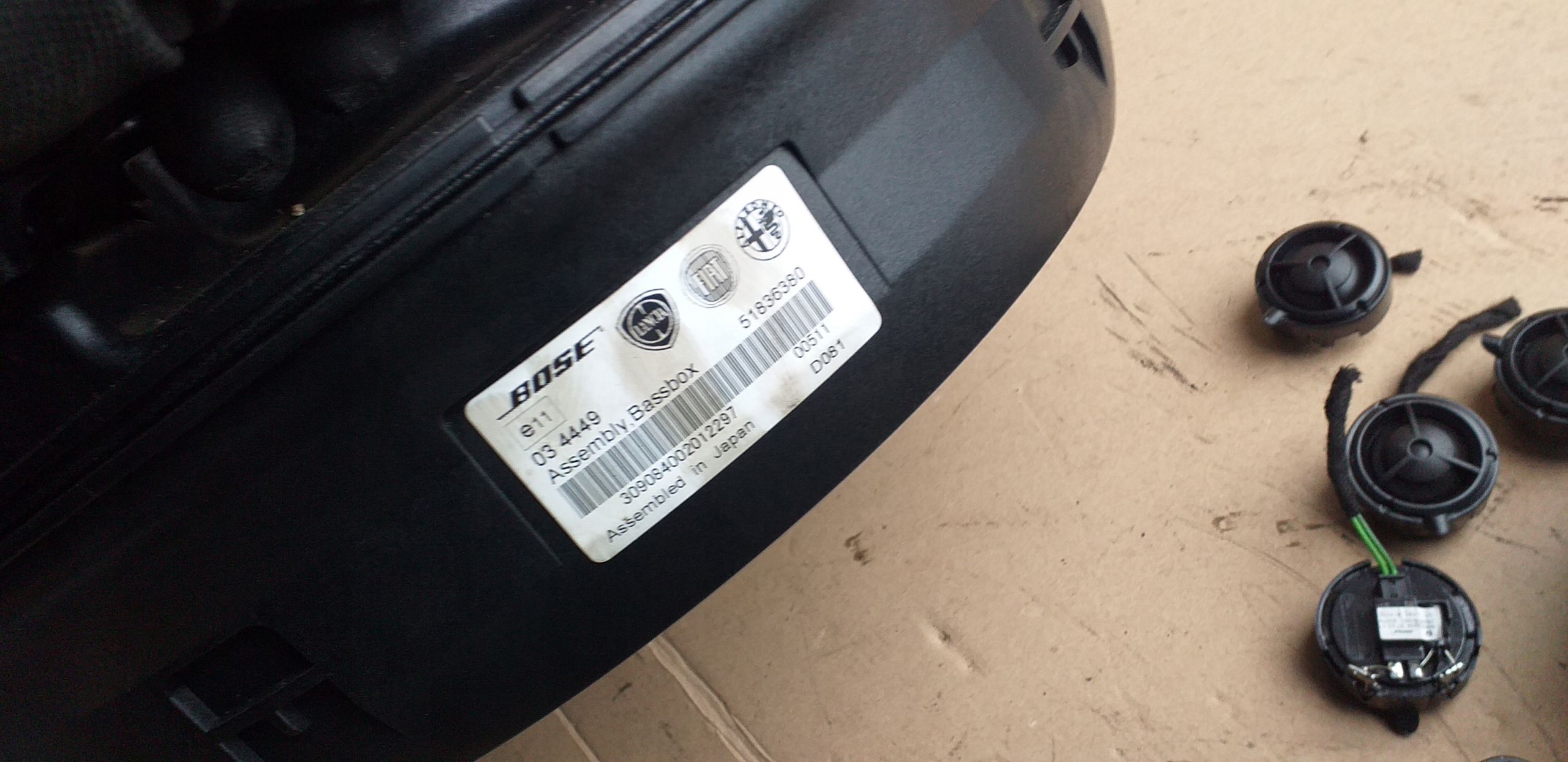Subwoofer bose alfa store romeo giulietta