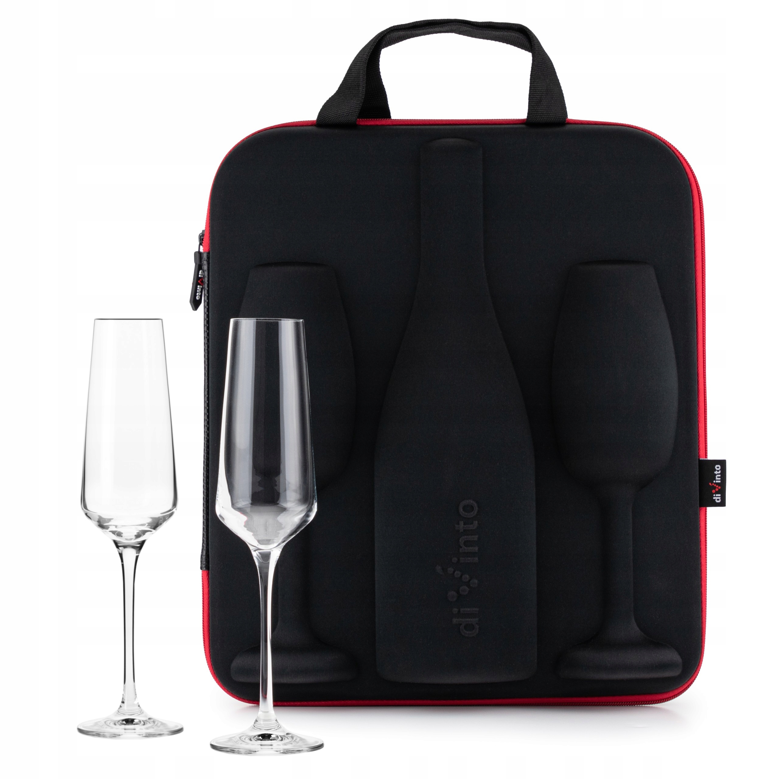(hs) Pouzdro na prosecco a šampaňské s skleničkami diVinto Avant Originál!