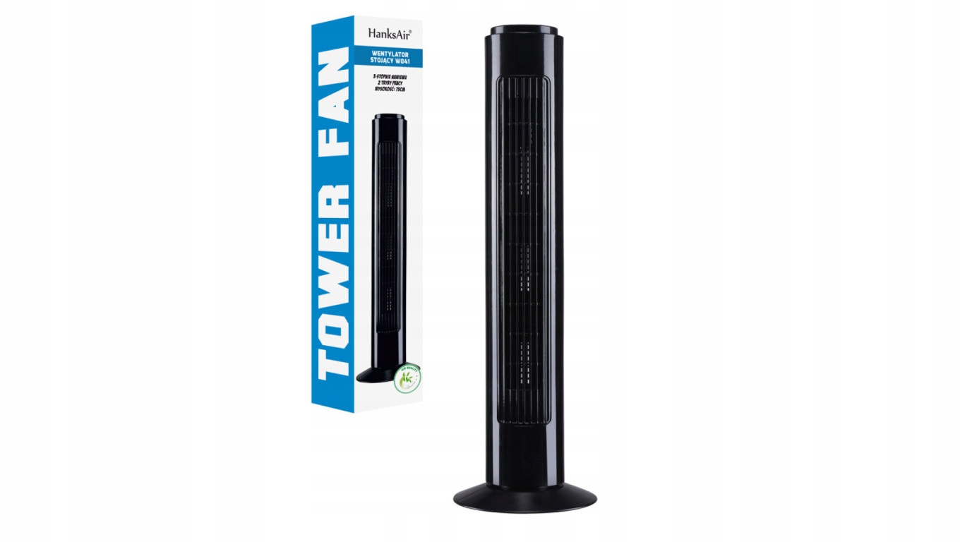 WENTYLATOR KOLUMNOWY W041 29/75cm/50W/czarny