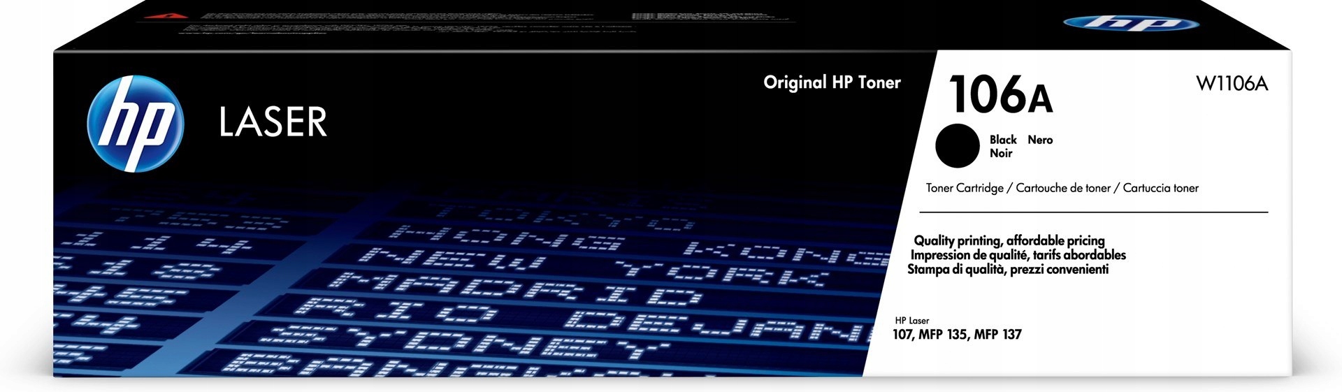 Toner Hp černý Hp 106A, HP106A=W1106A, 1000 stran