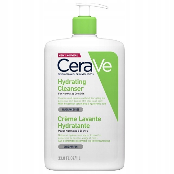 Cerave Hydrating Cleanser Nawilżajaca Emulsja Do Mycia 1000ml