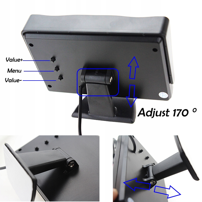 Widok z tylu samochodu Backup Reverse Parking Model inna