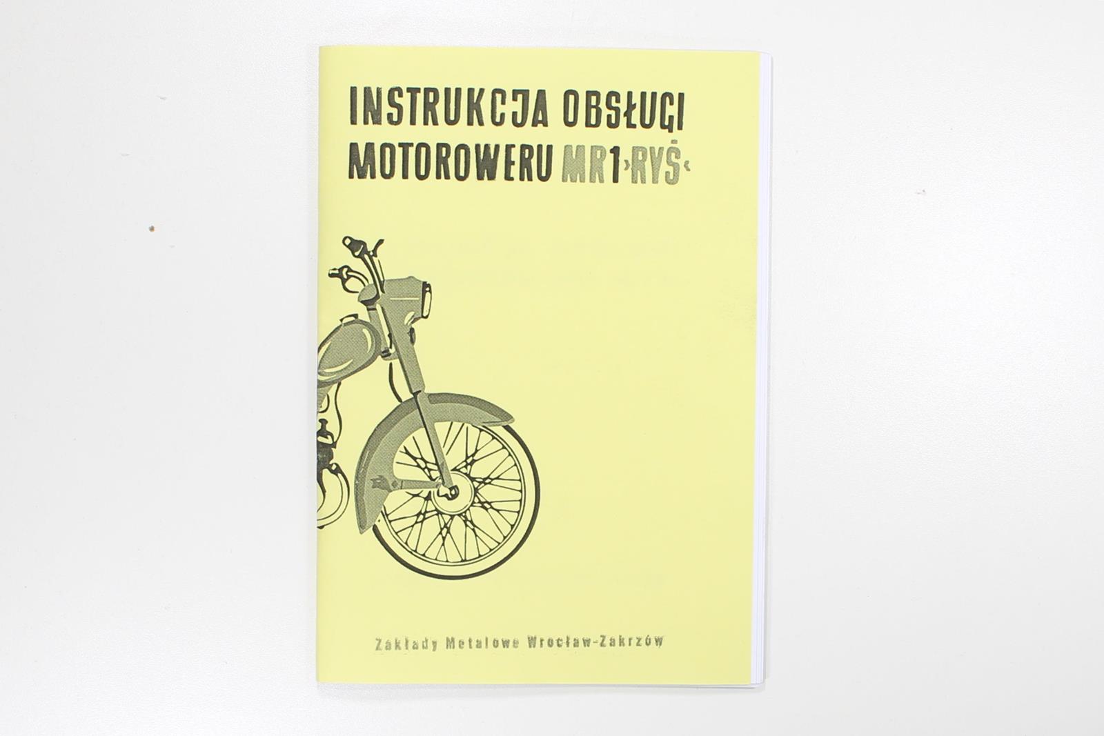 KATALOG INSTRUKCJA OBSŁUGI ROMET MR 1 RYŚ