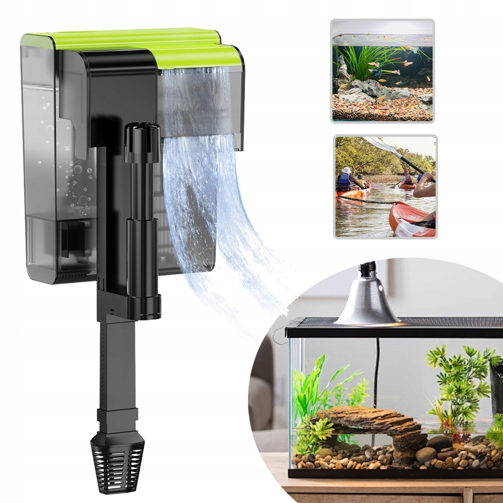 Filtr Przelewowy do Akwariów Słodkowodnych, Filtr do Akwarium, 450 L/h