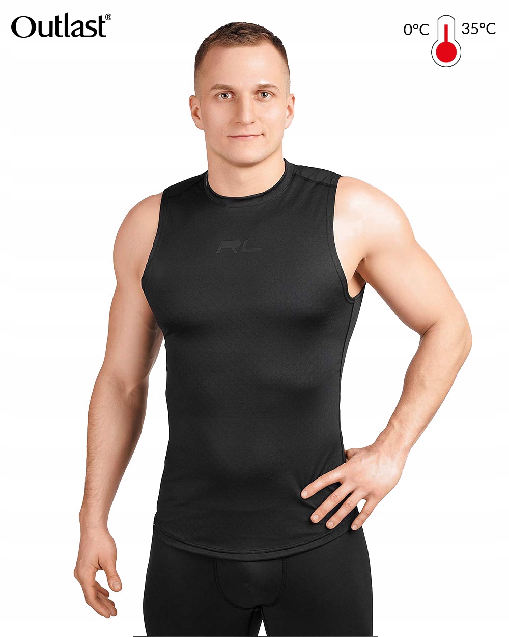 Tričko Outlast Rl pánska potička vesta Termoaktívne spodné prádlo