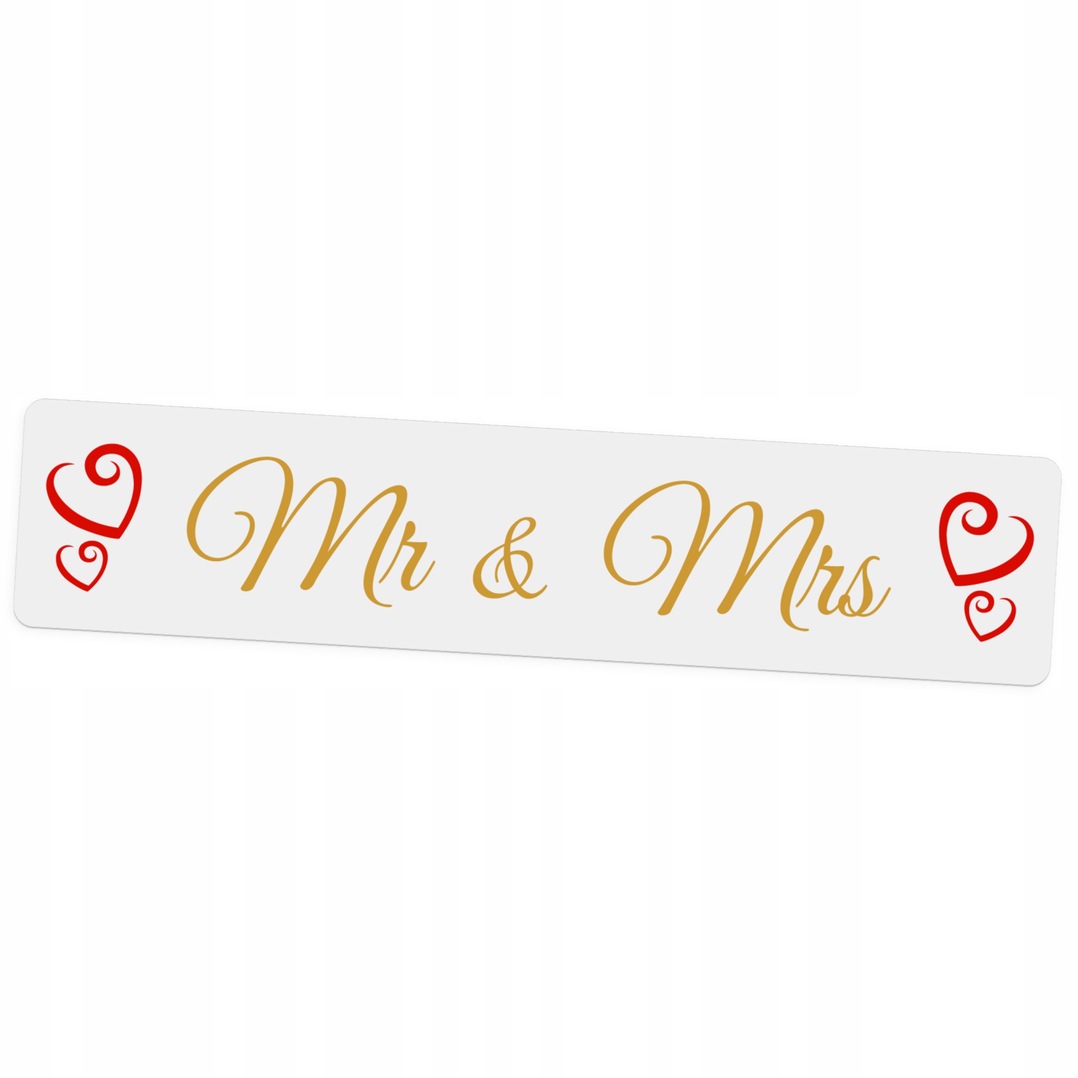 

Ślubna tablica na Rejestracje Mr and Mrs Wesele