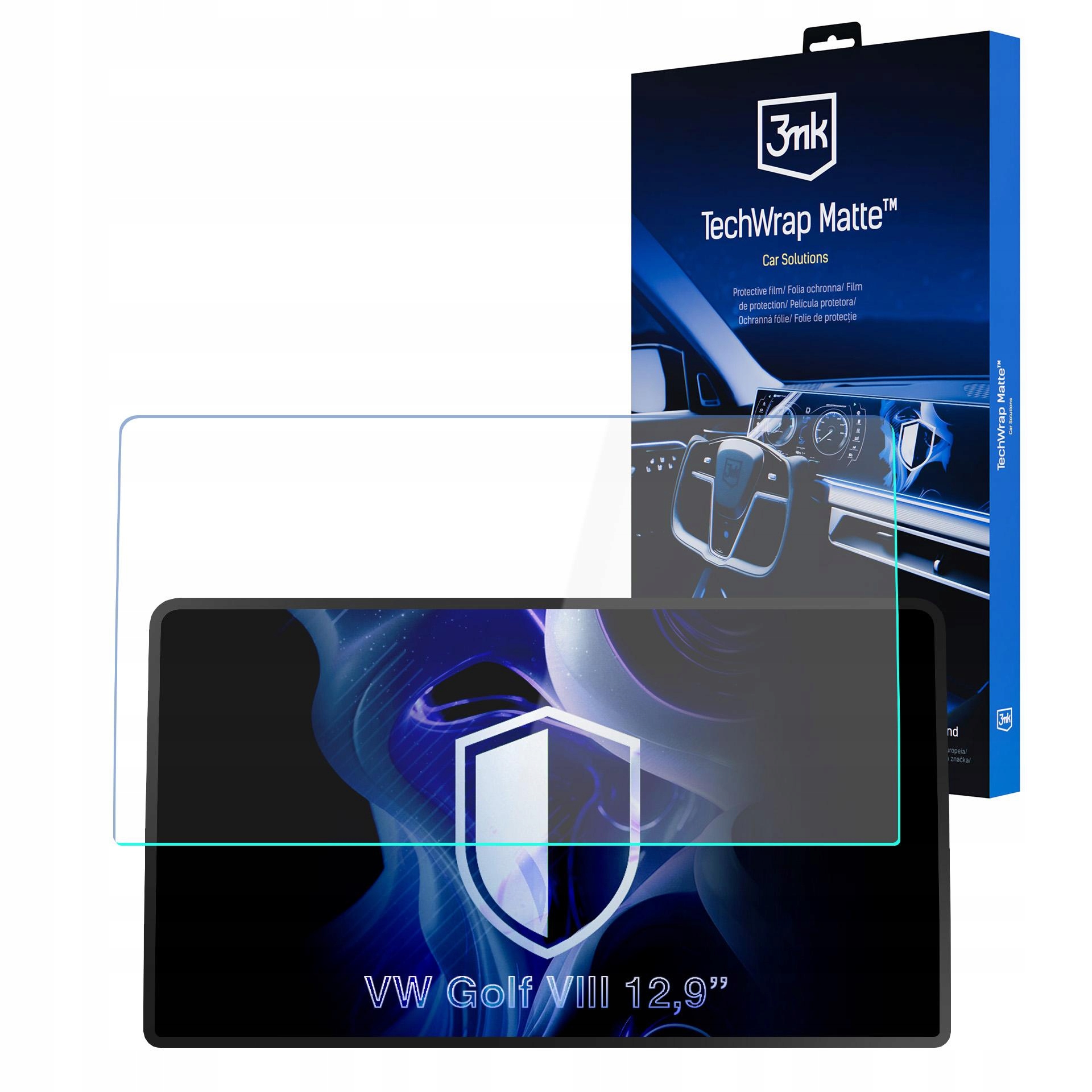 Fólie Vw Golf VIII 2024 12,9 palců 3mk TechWrap Matte Cluster M