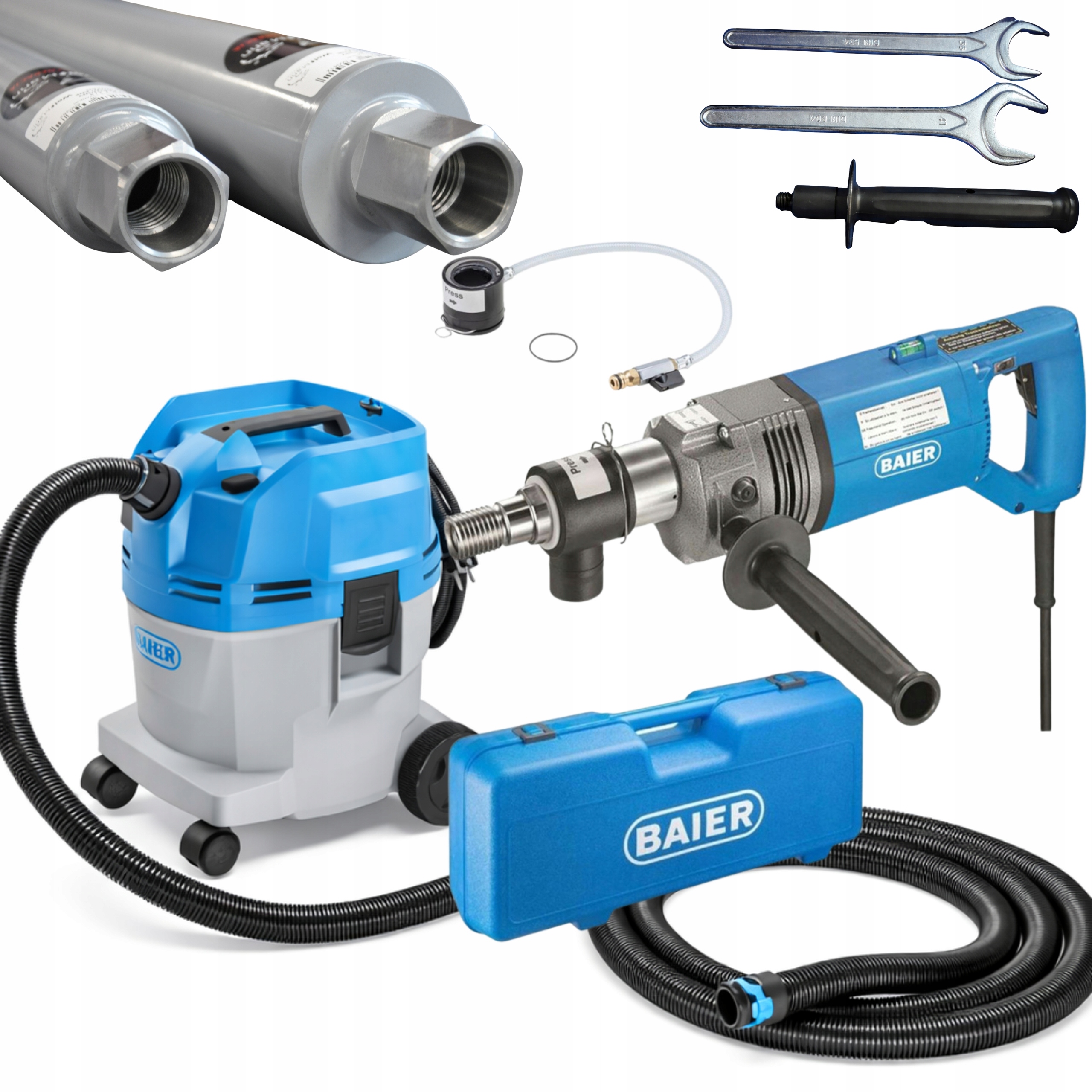 Baier Zestaw 825 Bss 306L koronki 62 mm i 82 mm na sucho i mokro