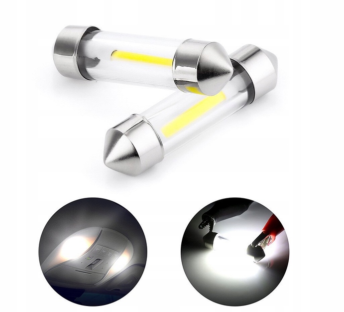 10 ŻARÓWEK ŻARÓWKA LED C5W 36MM COB Rodzaj LED