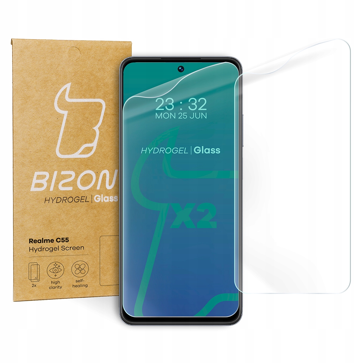 

2x Folia hydrożelowa na ekran Bizon do Realme C55