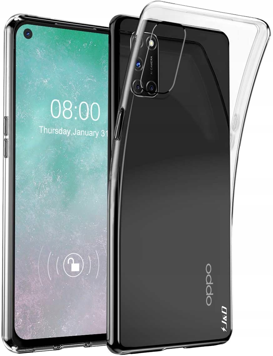 

Etui do Oppo A72 A52 Pokrowiec Slim Case Szkło