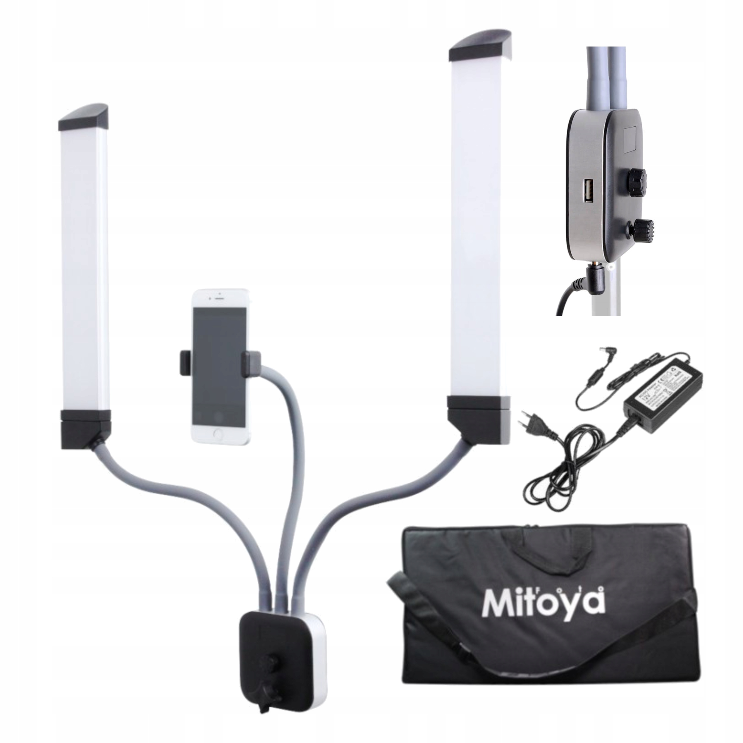 Lampa Kosmetyczna Led 40W Do Makijażu Przedłużania Rzęs 3000-6000K Mitoya