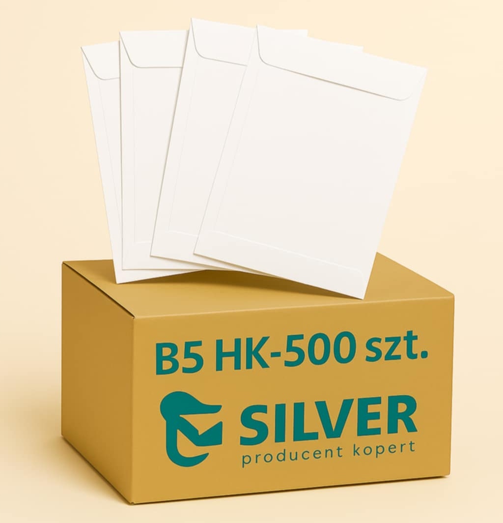 Koperty Biurowe B5 Hk białe 500 sztuk
