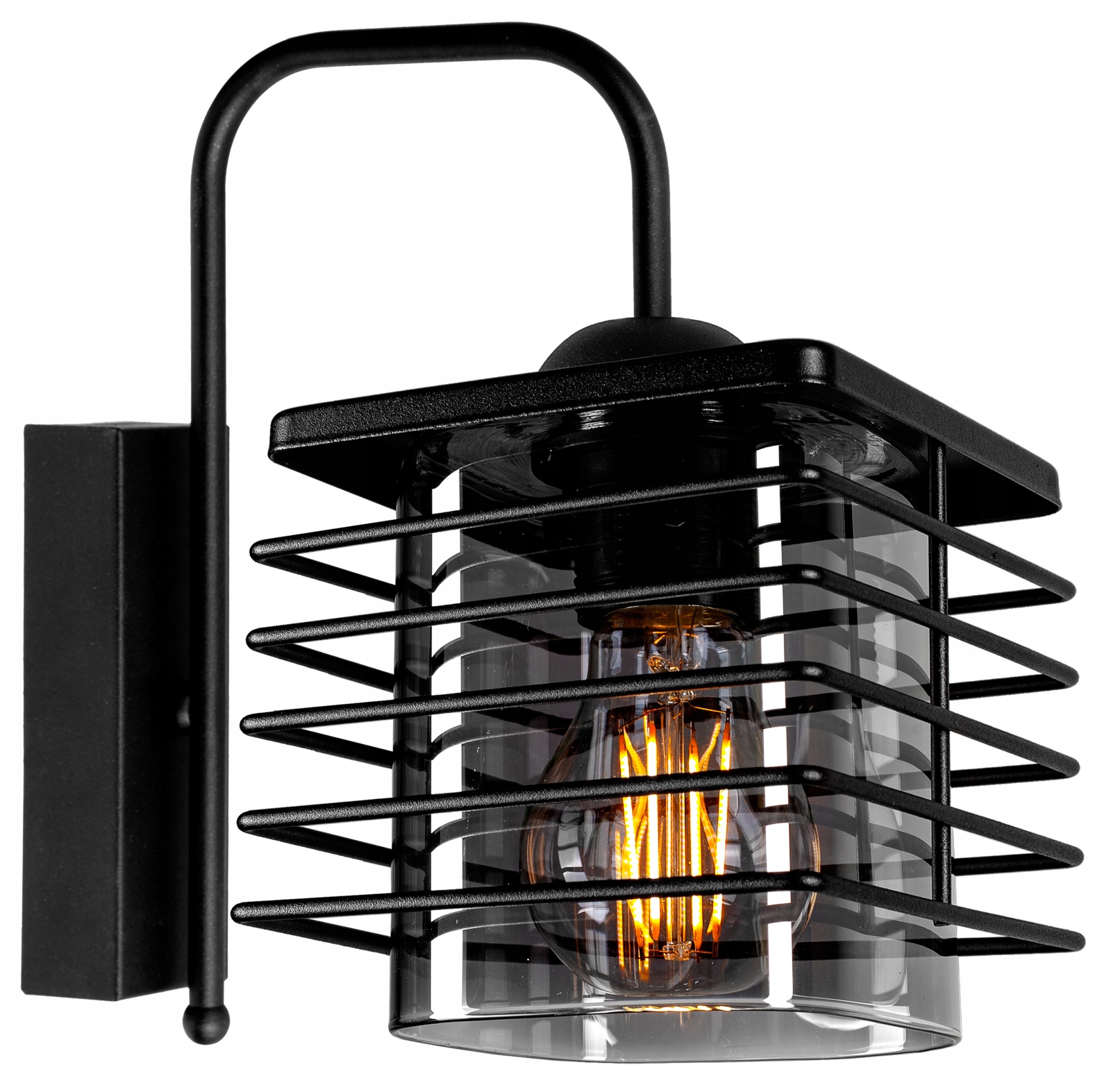 

Nowoczesna Szklana Lampa Ścienna Kinkiet Loft Led