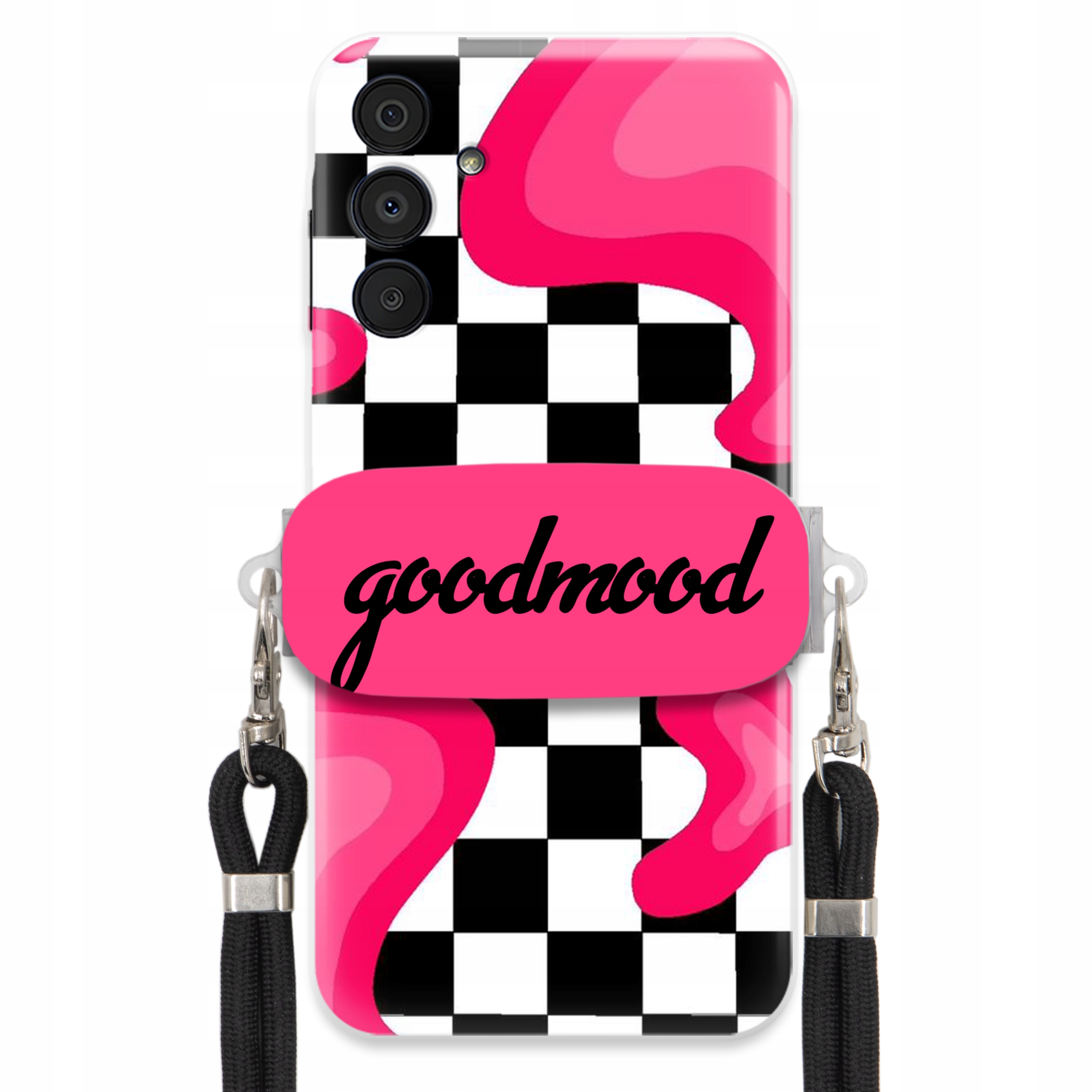 Pouzdro Pro Samsung A16 5G Sada Case Držák Na Vodítko Černá For Teen Splash