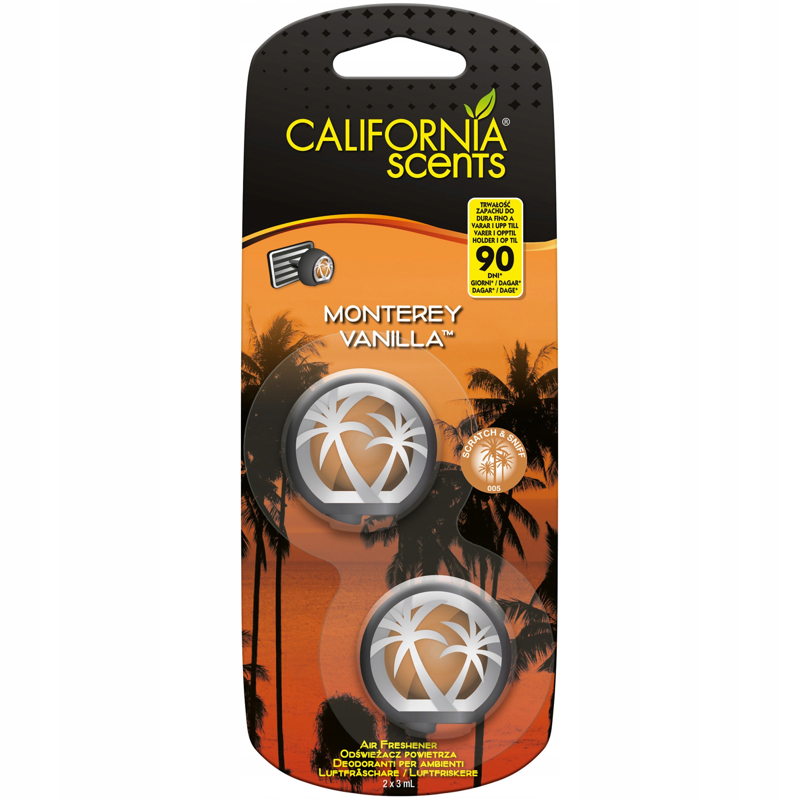 

2x Zapach California Mini Membrana Monterey Vanill