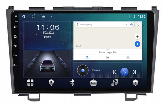 Gps Rádio Android Bt Honda Crv 2007-2011 64GB Sim