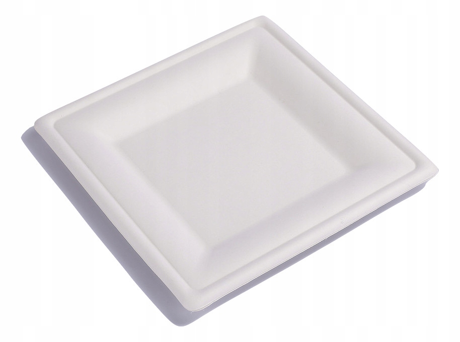 Talerz EKO kwadrat trzciny cukrowej 20x20cm 50szt