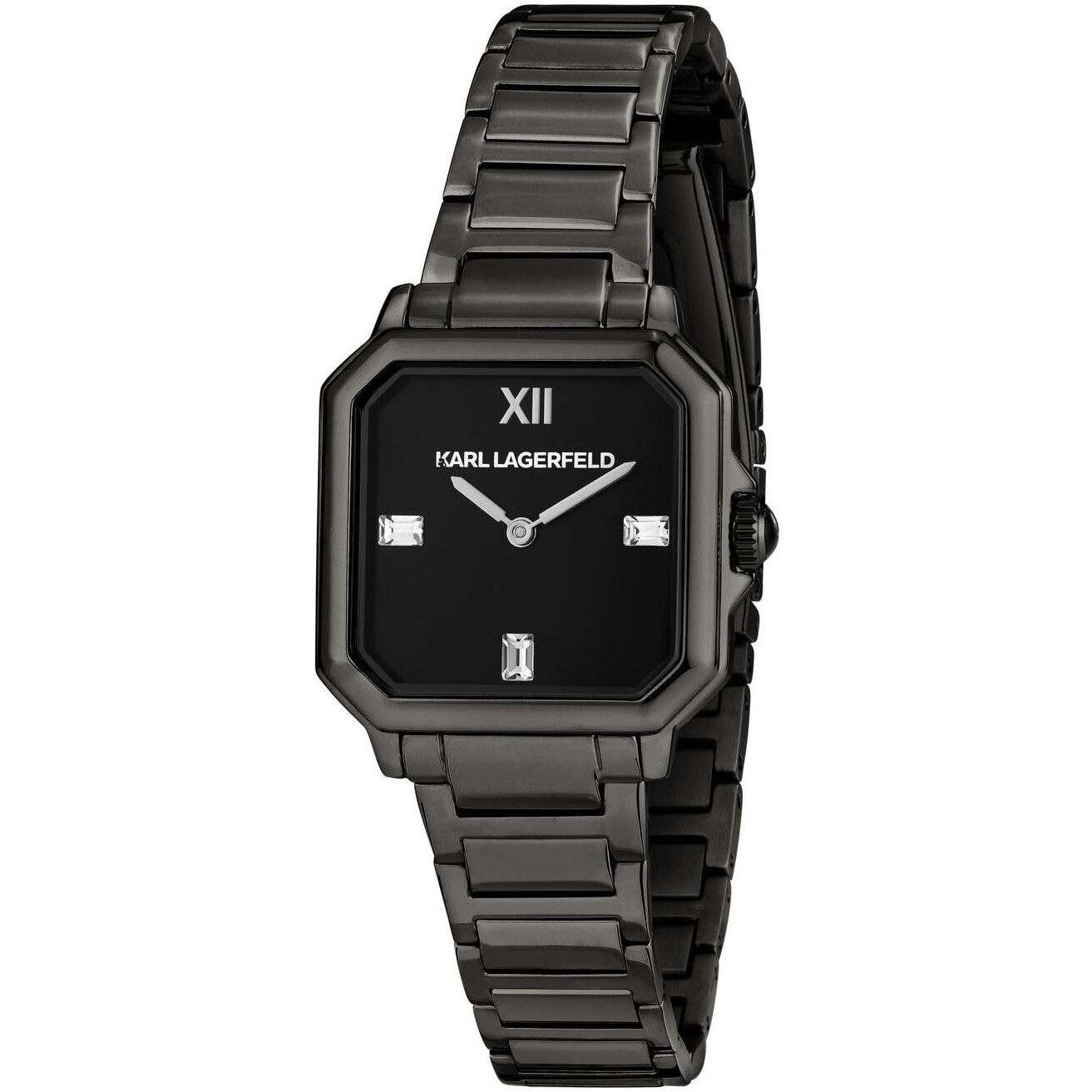 Dámské hodinky Karl Lagerfeld R0553102504 Zirkony černé