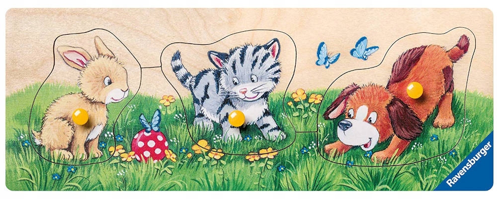 RAVENSBURGER PUZZLE DREWNIANE DLA NIEMOWLAKA 3 SZT EAN (GTIN) 4005556032037
