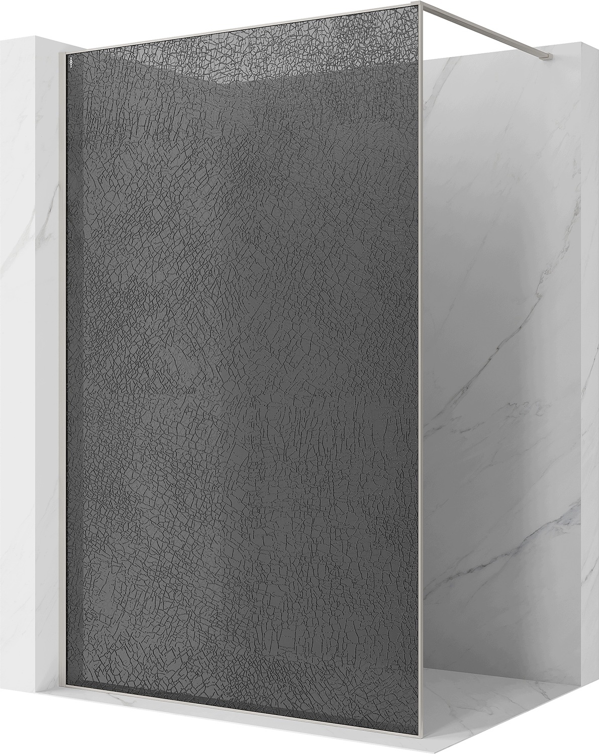 Mexen Kioto Ścianka Prysznicowa Walk-in 140X200 CM 12MM Nikiel Szczotka