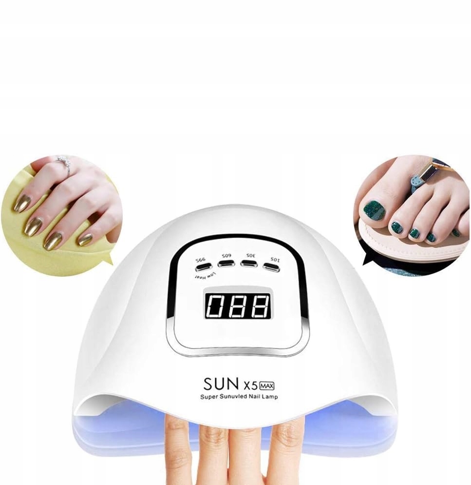 TIMPOU Lampa UV LED Do Paznokci Żelowych 150W Z Sensorem LCD Timerem — miniatura 9
