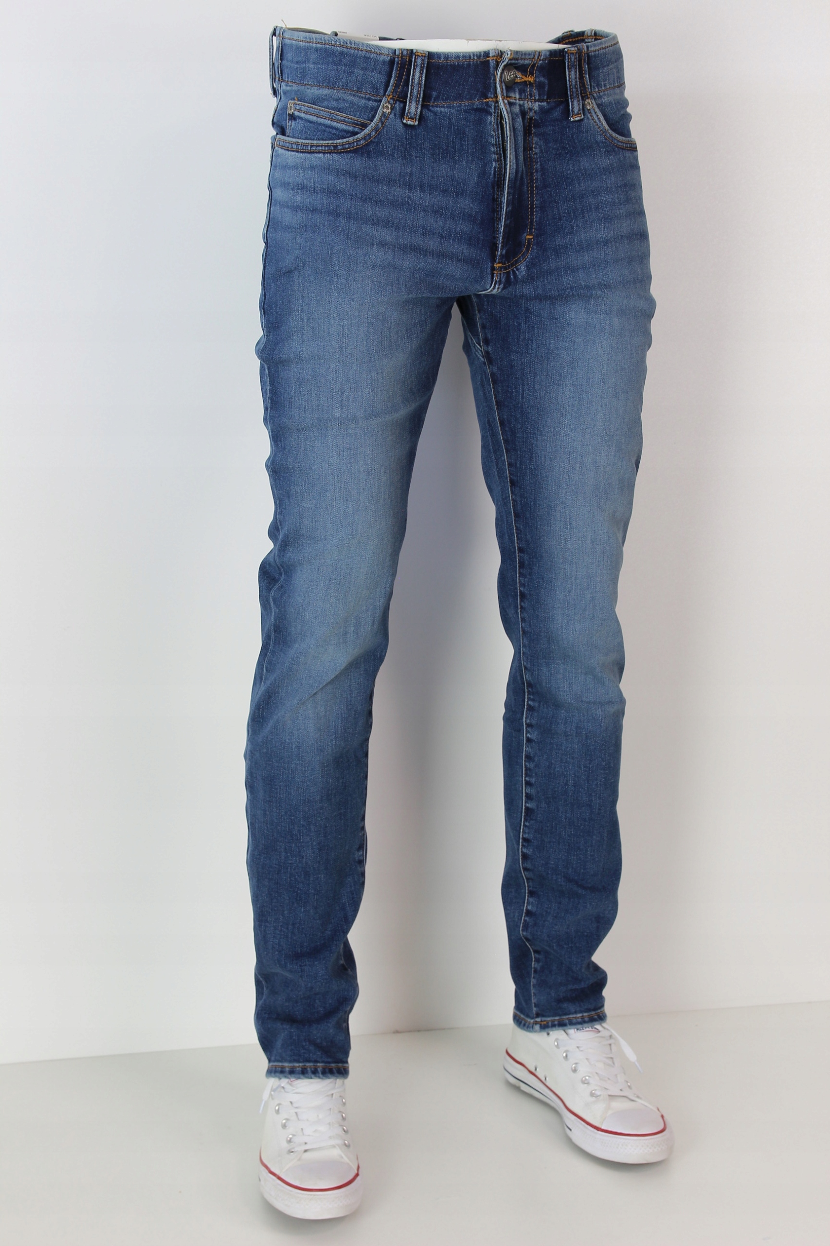 LEE SKINNY TAPERED SLIM FIT XM JEANSY SPODNIE "SHIPSOUTS" _ W33 L32 Rozmiar 33/32