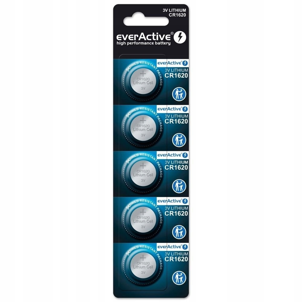 Everactive Bateria Litowa CR1620 Blister 5 Szt. CR16205BL