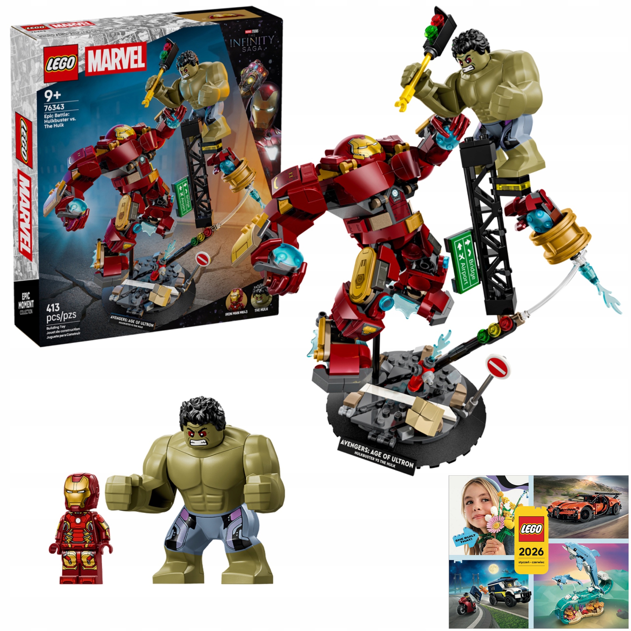 Lego Marvel Heroes 76343 Epická bitva: Hulkbuster versus Hulk