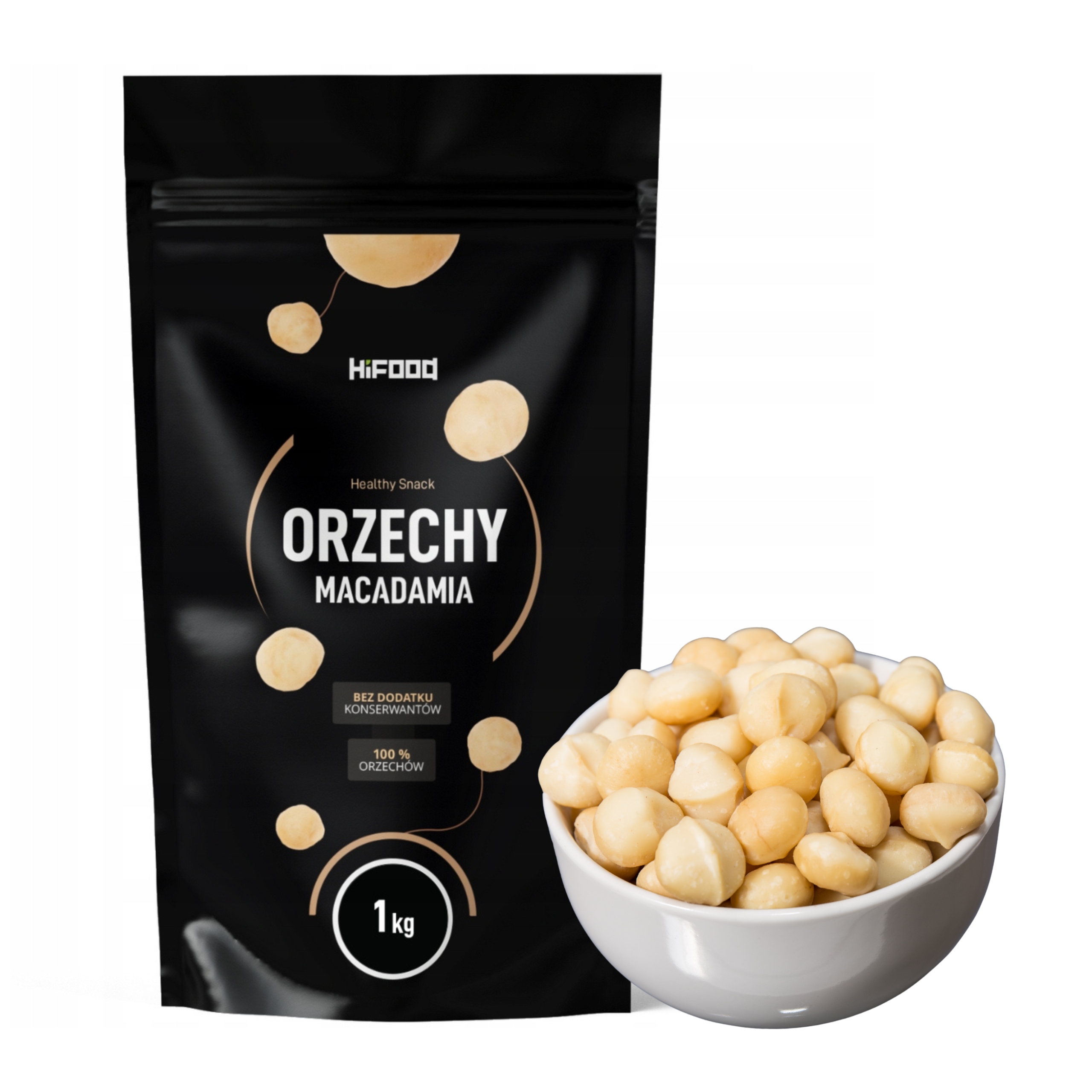 Orzechy Macadamia całe Premium 1000 g HiFOOD