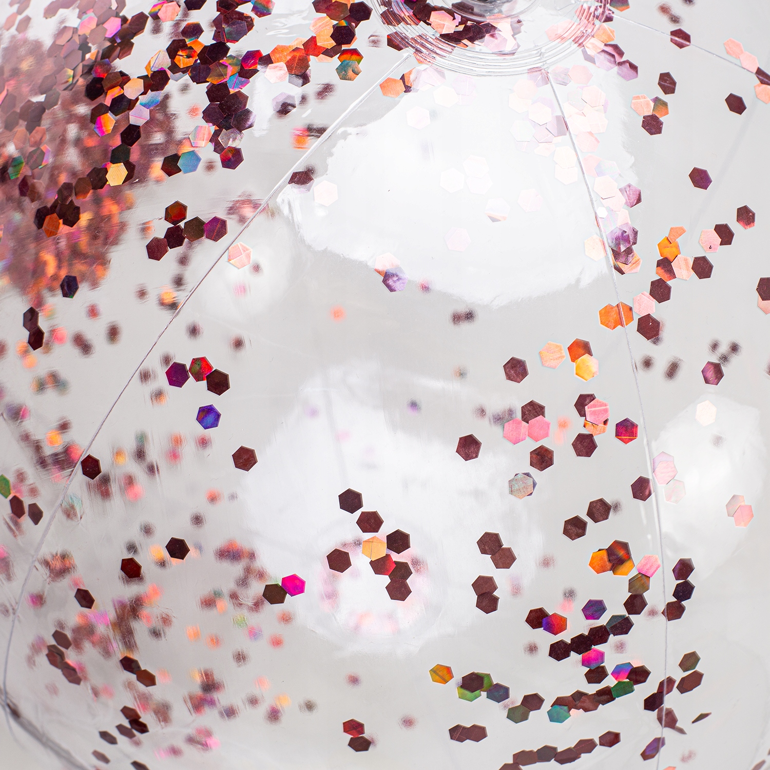 PIŁKA DMUCHANA PLAŻOWA DUŻA DO WODY DLA DZIECI RODZINNA Z CEKINAMI 60CM Model PIŁKA DMUCHANA DO WODY DLA DZIECI NA BASEN BROKAT