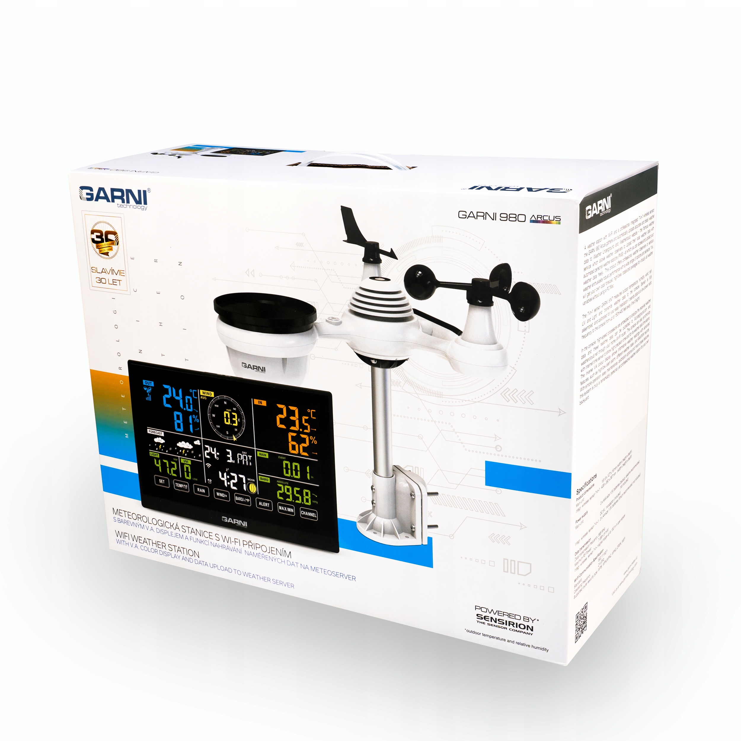 Időjárás állomás Garni 980 ARCUS Modell 980 ARCUS