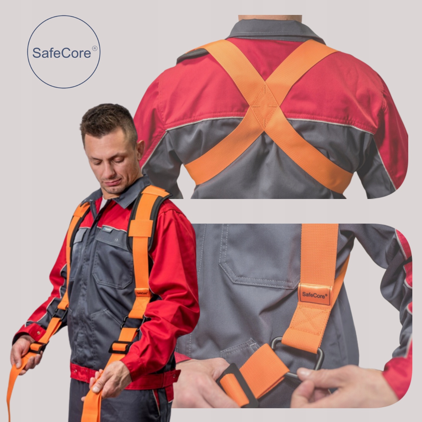 Profesjonalne PASY do PRZENOSZENIA Mebli Gabarytów PRZEPROWADZKA Szelki Kod producenta P003