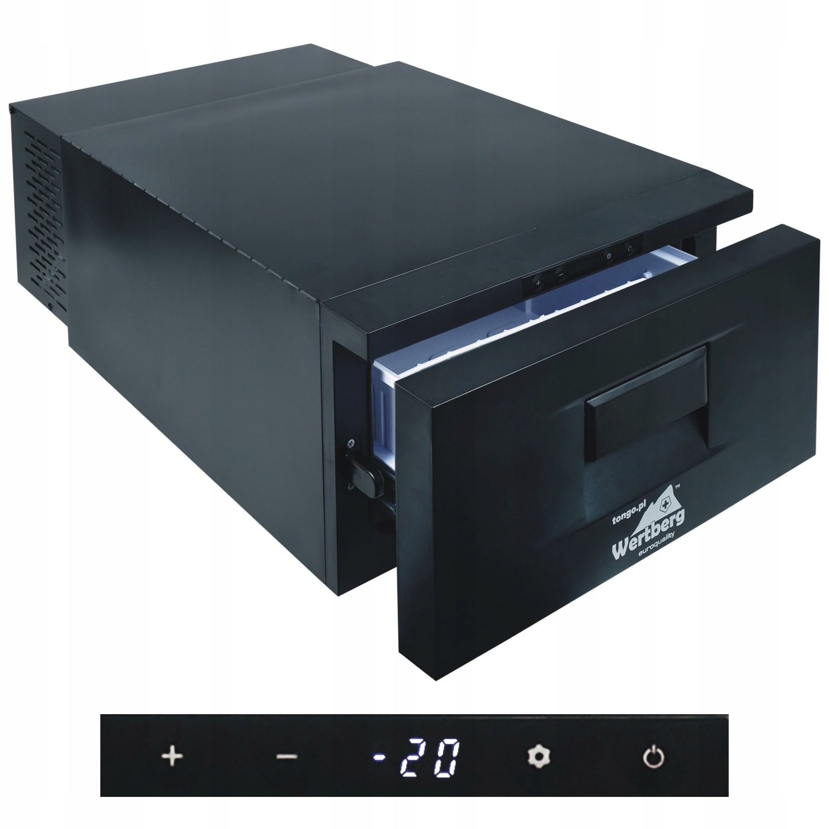 Kompresorowa lodówka samochodowa szufladowa zamrażarka 19L -20° 12V/24V