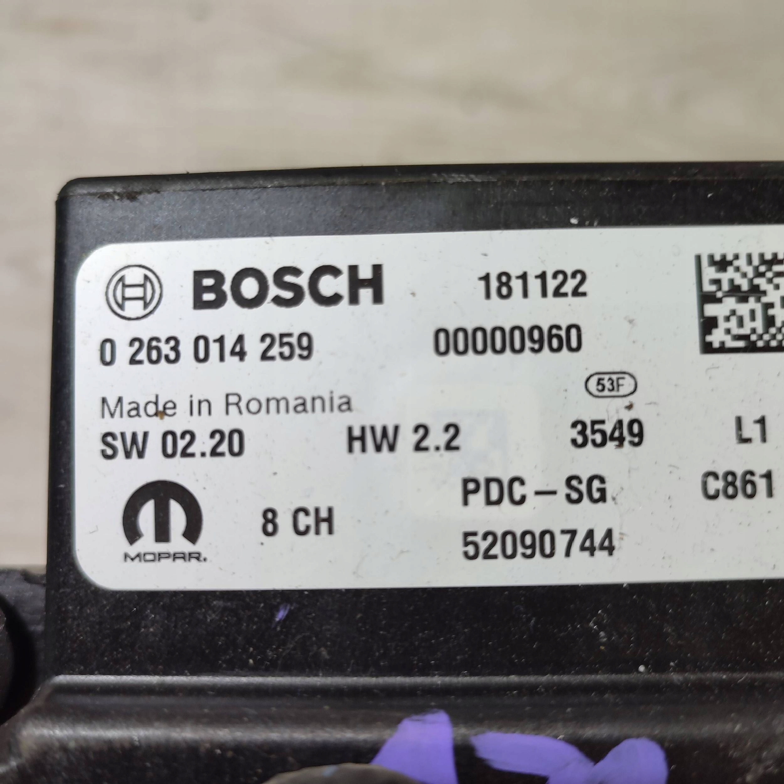 module control unit Fiat 500X 52090744