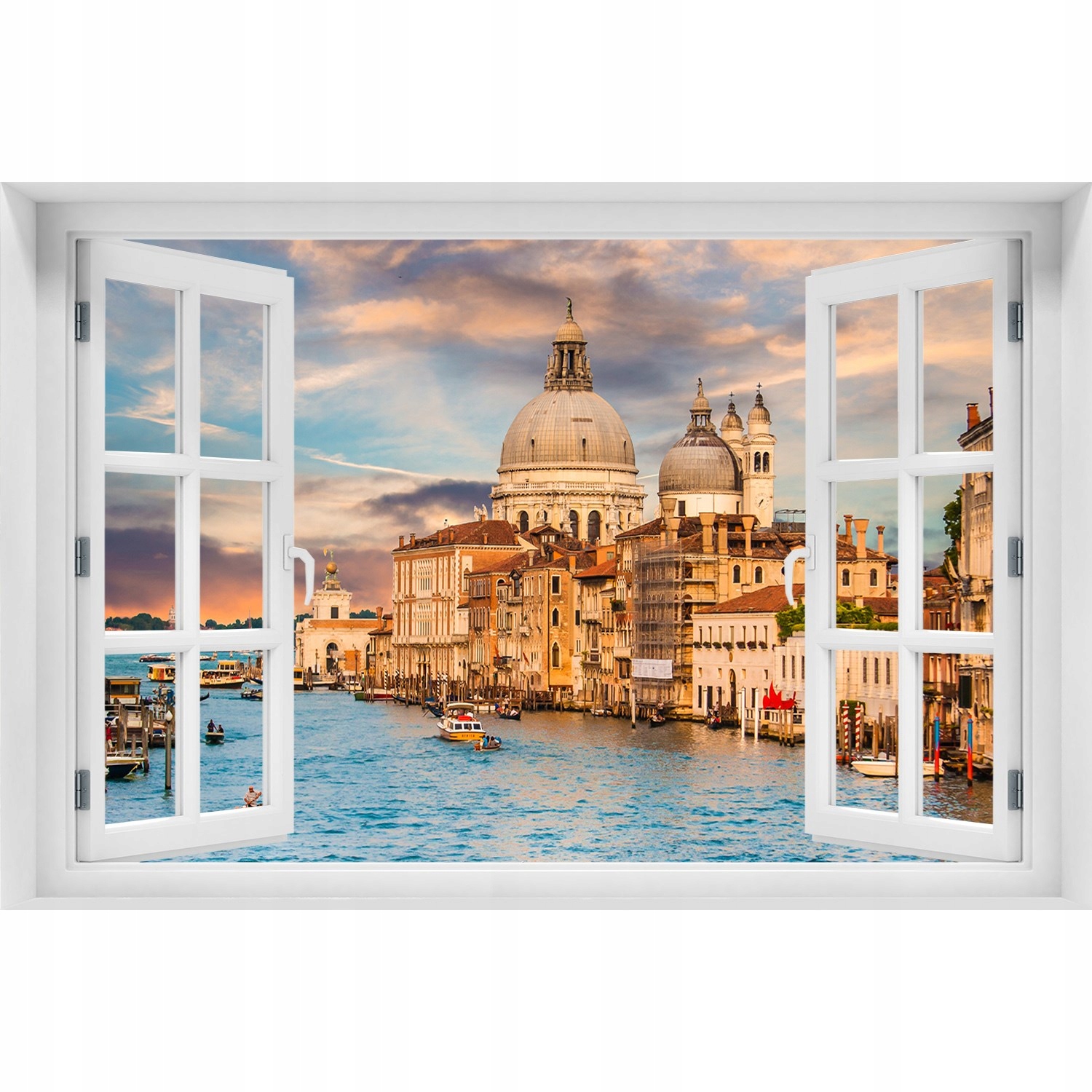 

Fotoobraz Naklejka ścienna 3D Okno Wenecja Włochy