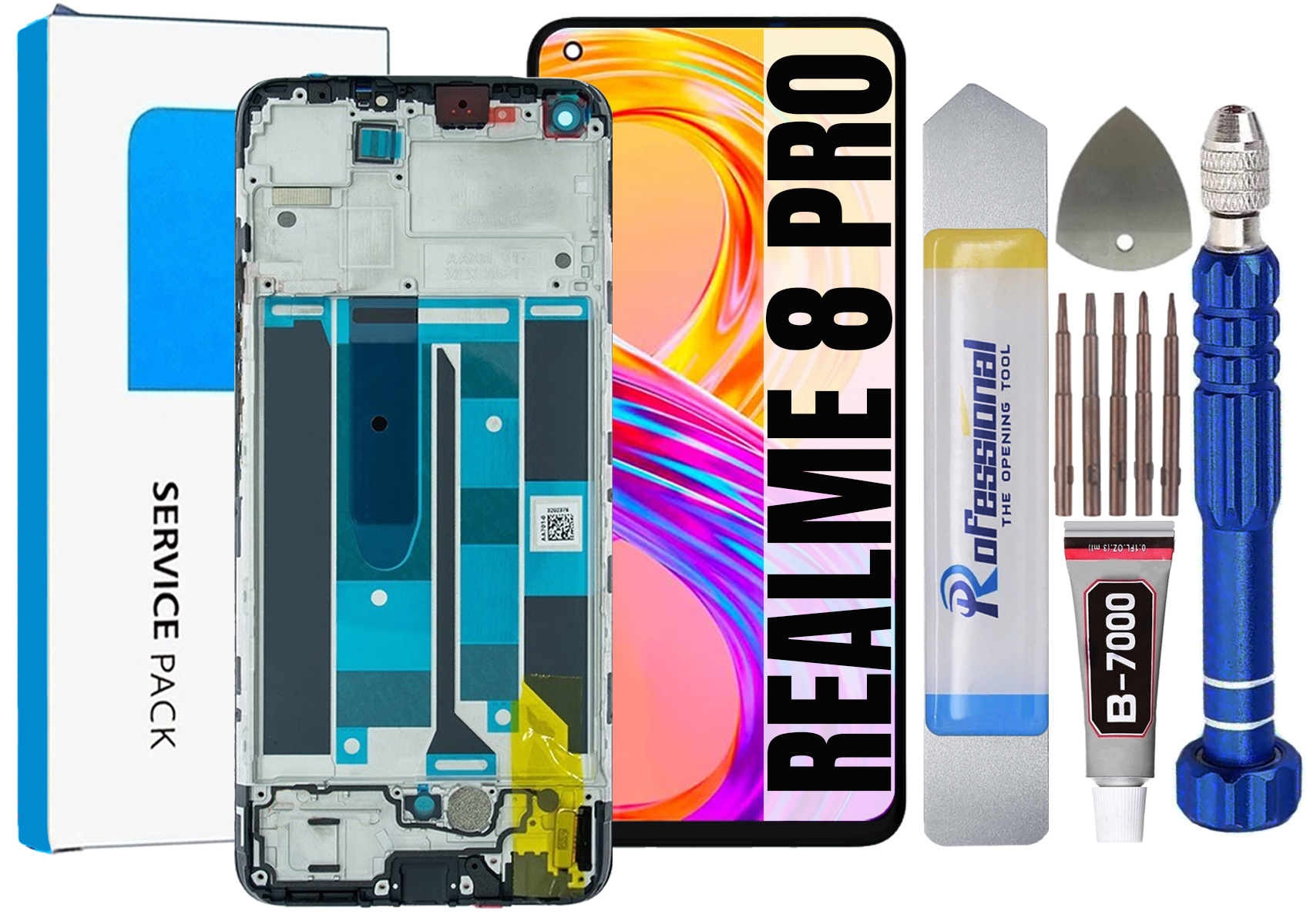 Displej Pro Realme 8 Pro Originál LCD Rámeček