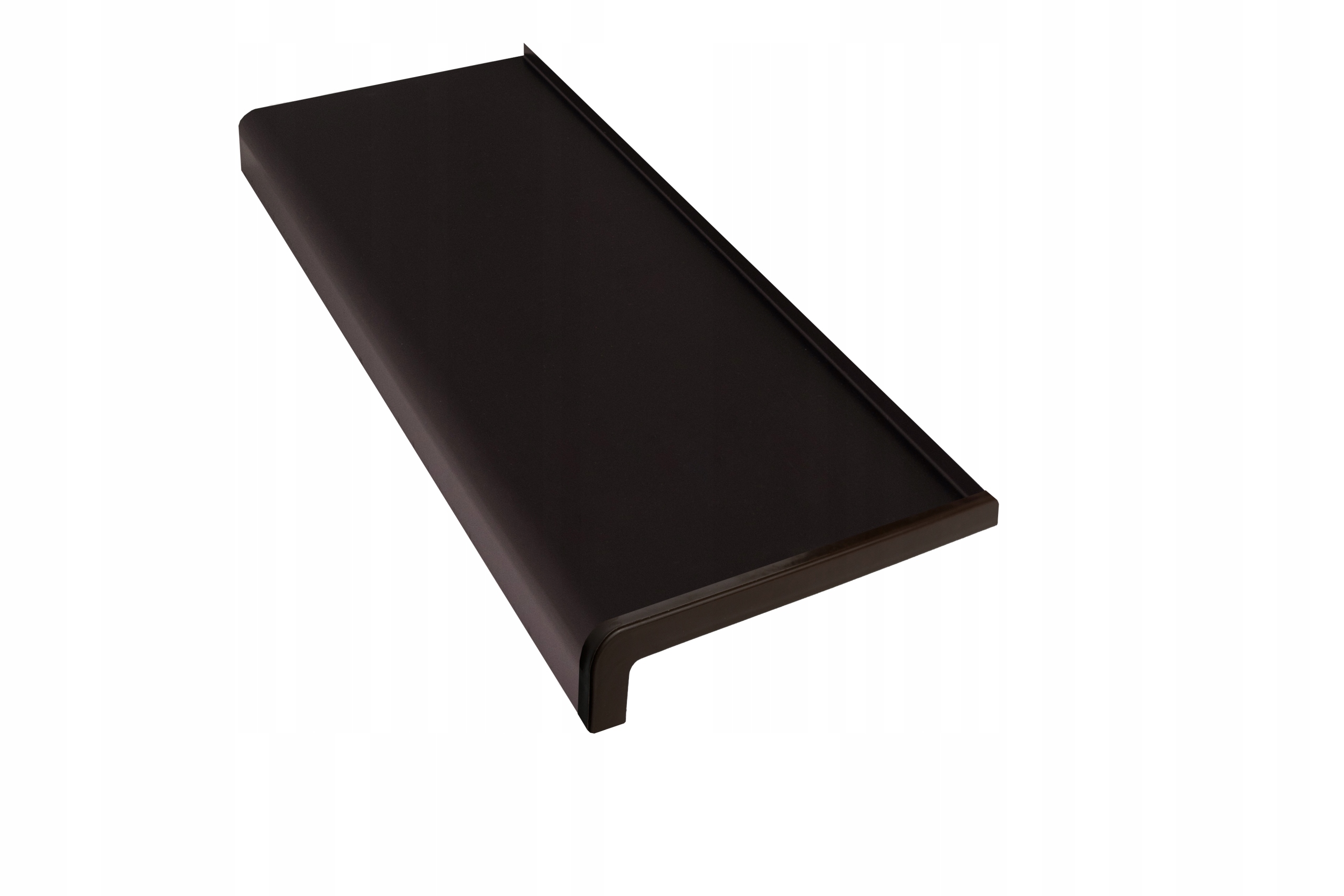 Venkovní Ocelový Parapet Tmavě Hnědý Ral 8019 Profil Softline 200x37,5 cm