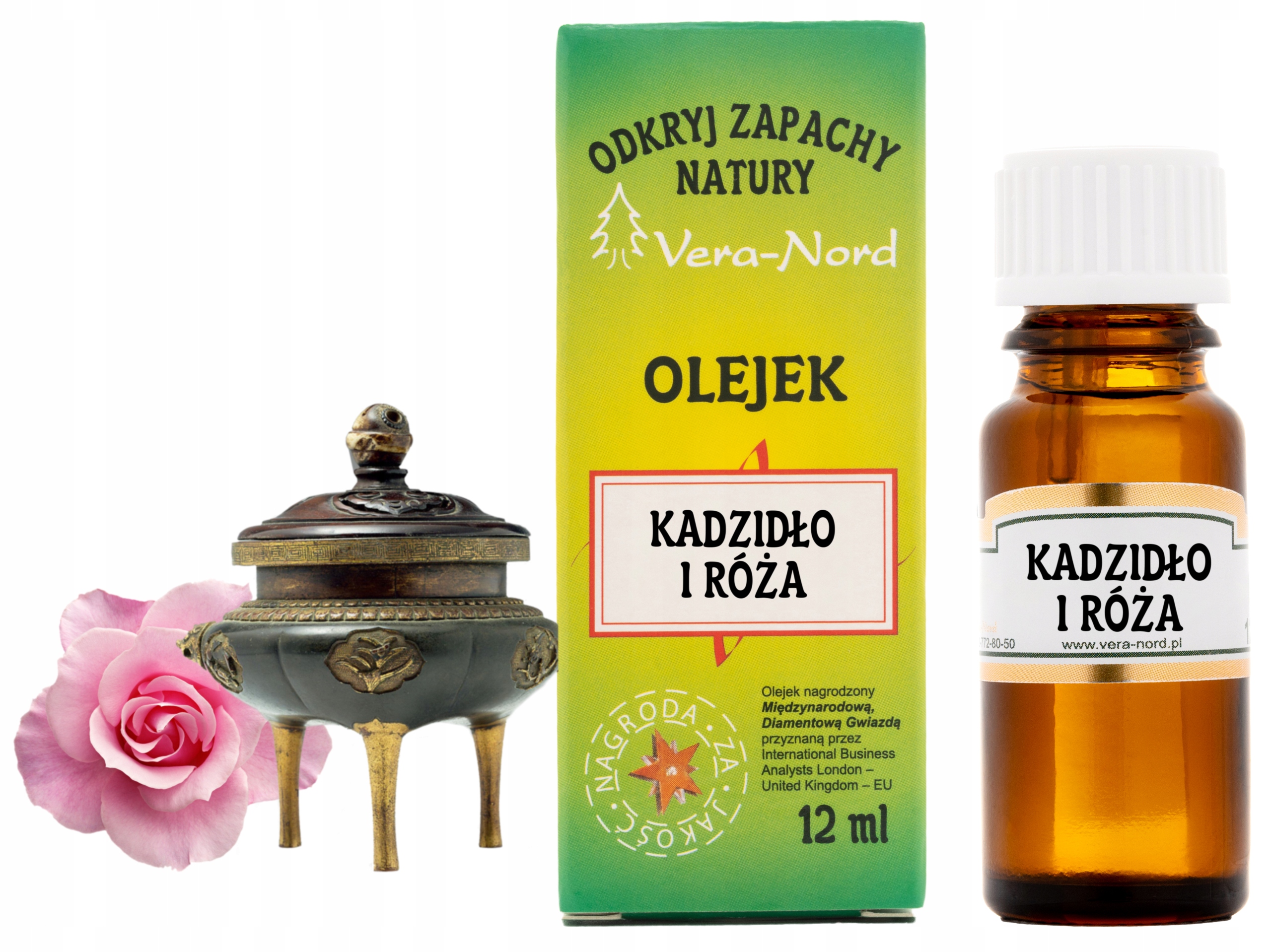 

Kadzidło I Róża Olejek Zapachowy 12 ml Vera Nord
