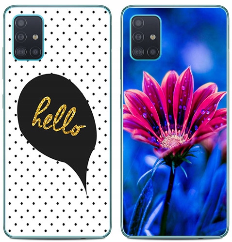 

2+1 Etui Silikon Foto Do Samsung Galaxy A51 Szkło