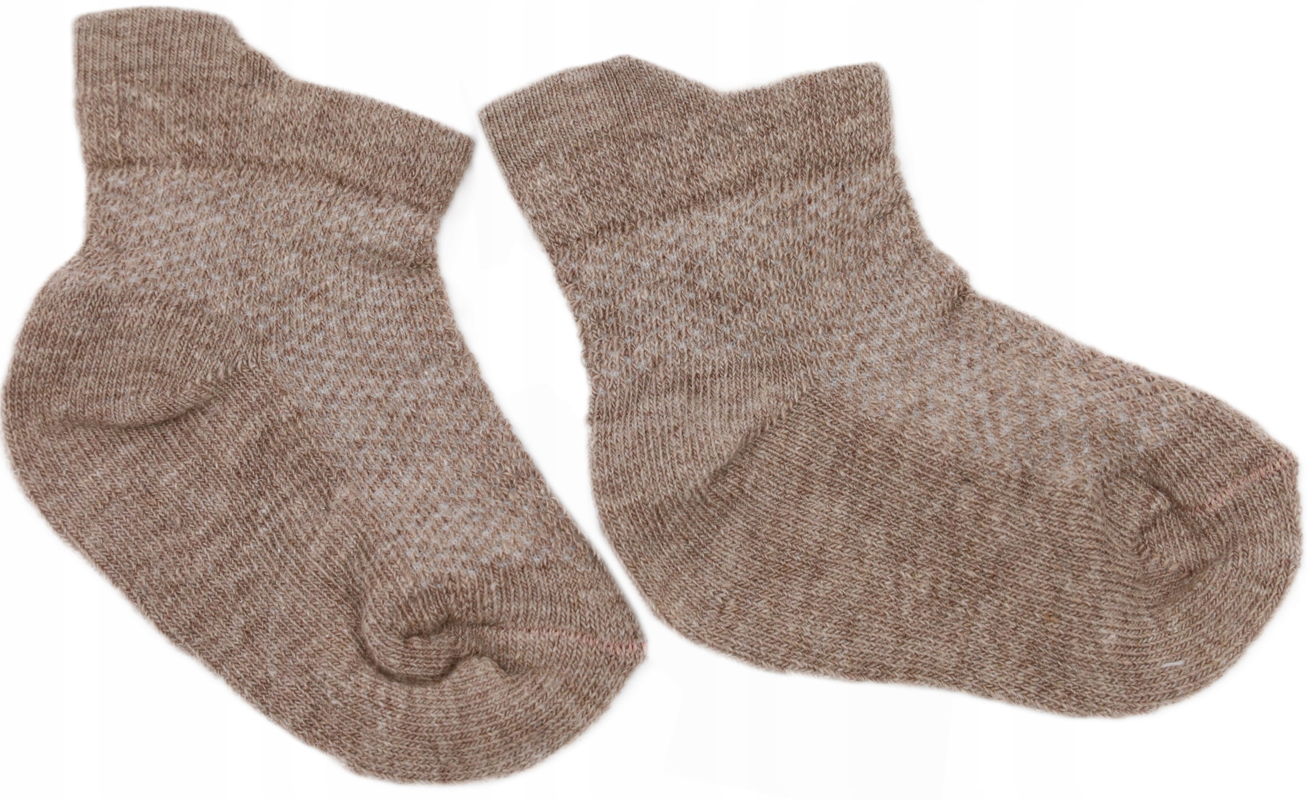 SKARPETKI NIEMOWLĘCE BEZUCISKOWE 0m+ BEŻOWE