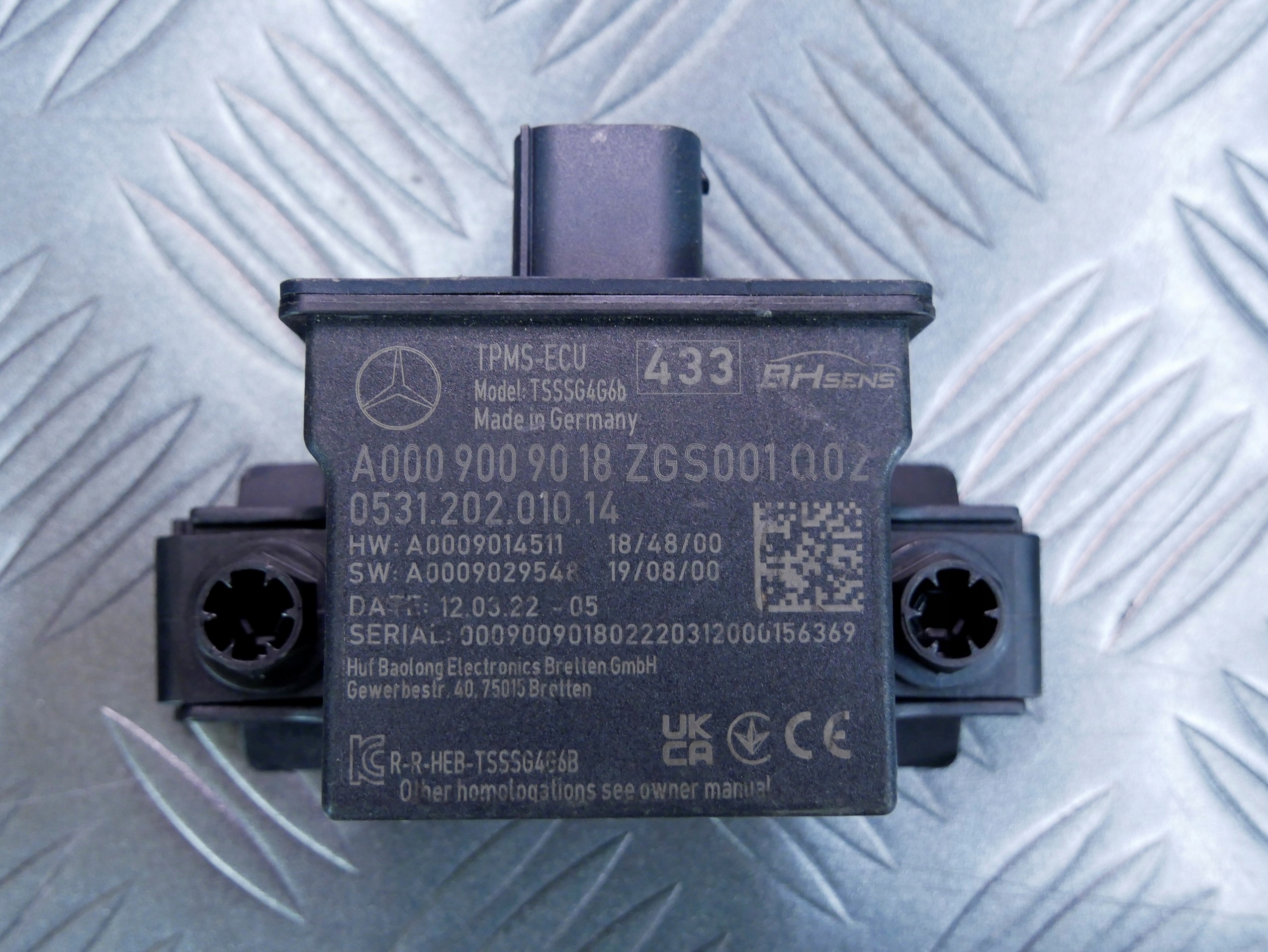 Modul snímača tlaku pneumatík Tpms A0009009018 Mercedes