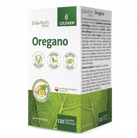 Colfarm Oregano Karkwakrol 60% 120 kaps.