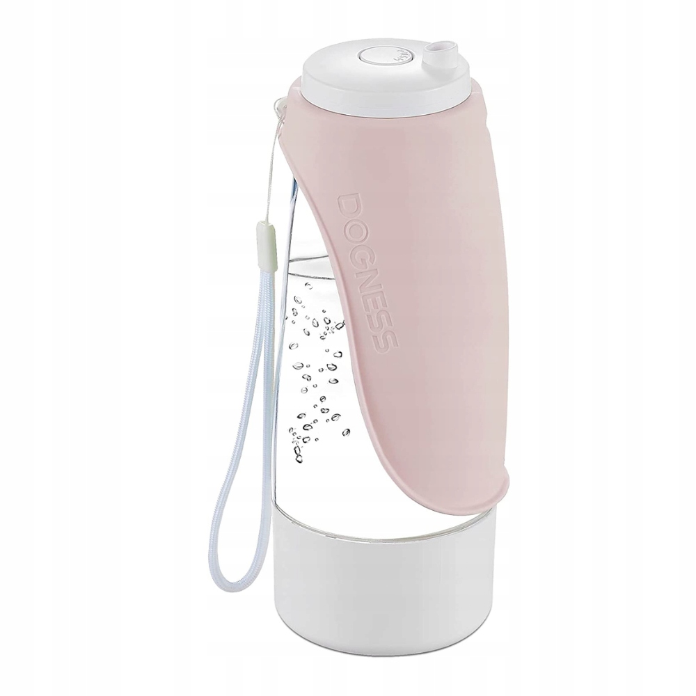 

Butelka podróżna 2w1 450 ml Dogness różowa