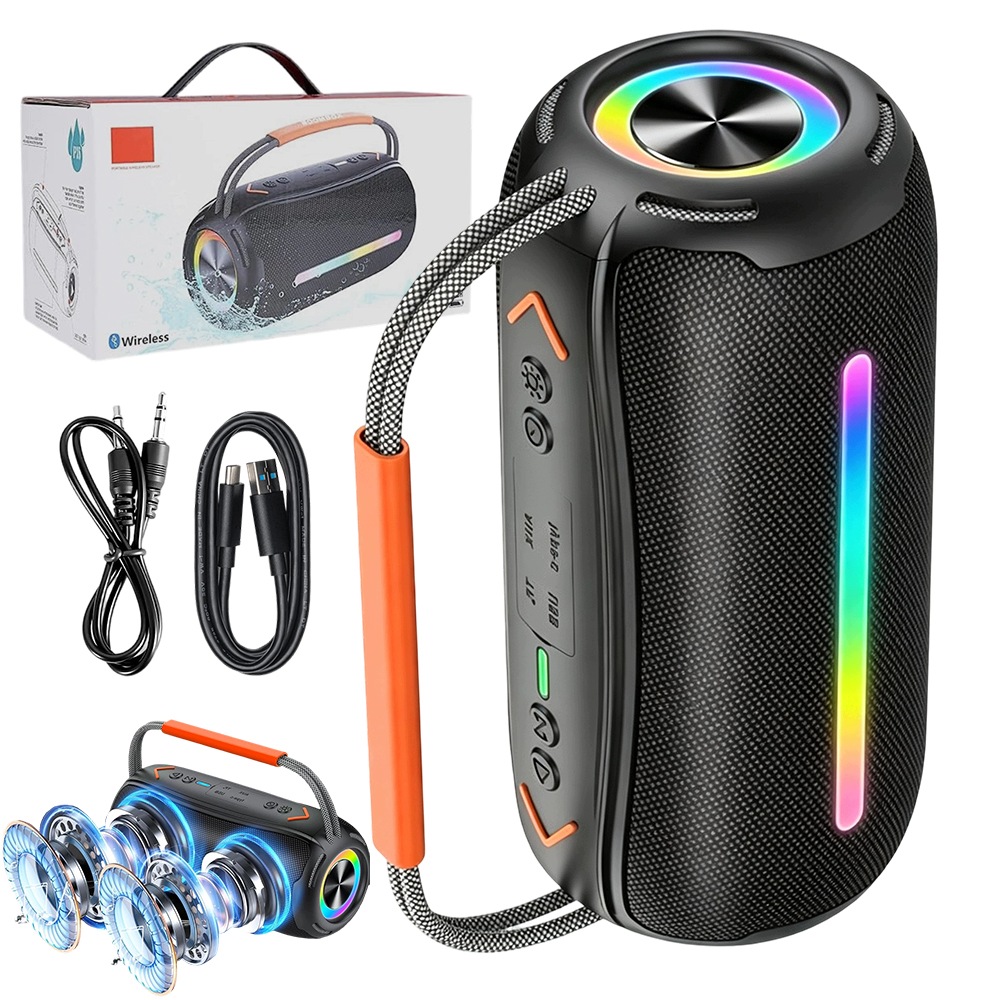 Přenosný Bluetooth reproduktor 5.4 20W stereo 2400 mAh 10 hodin přehrávání IPX6