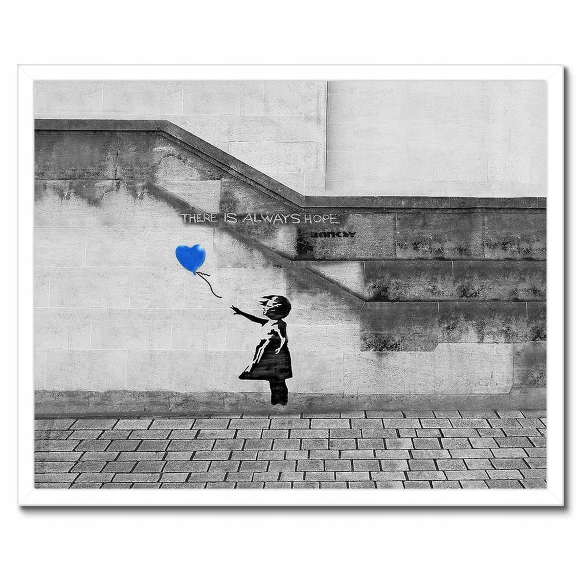 Plakáty v rámu 50x40 Banksy Always Hope Mural