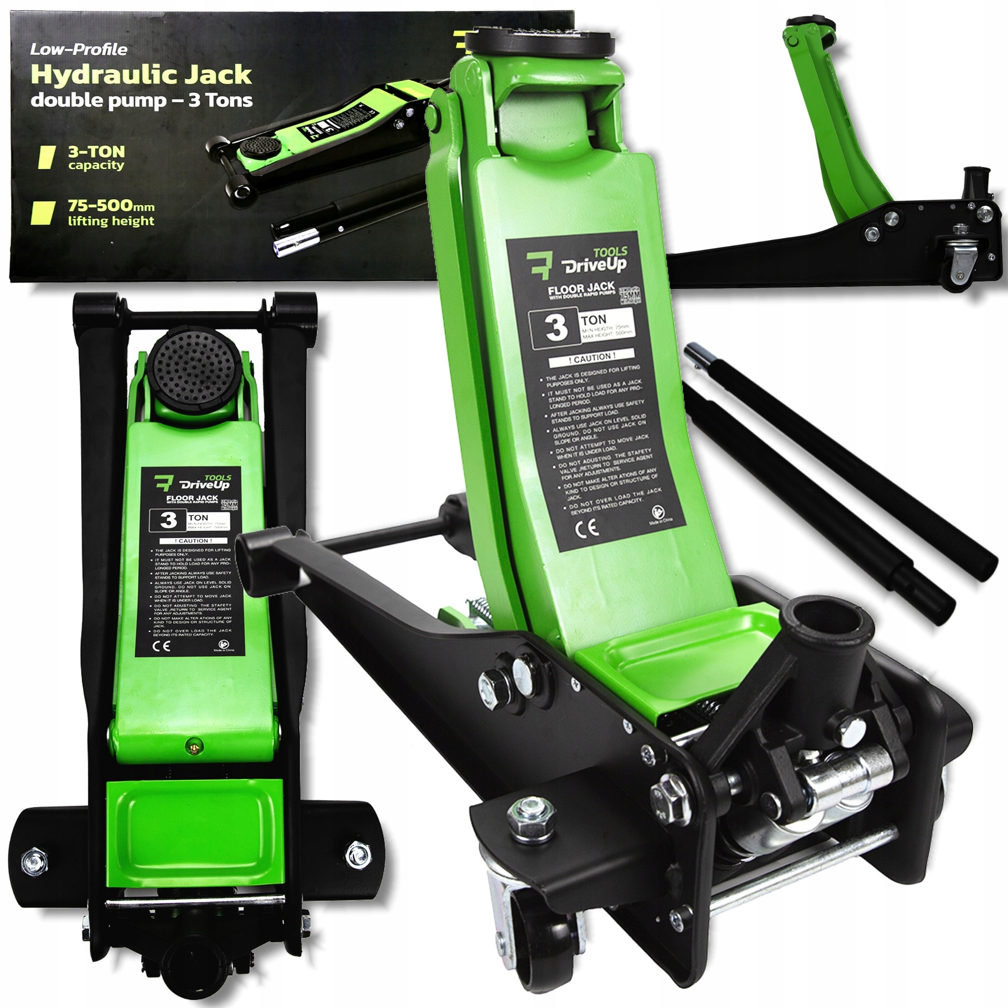 Hever 3 T nízkoprofilový, žába 75-500 mm