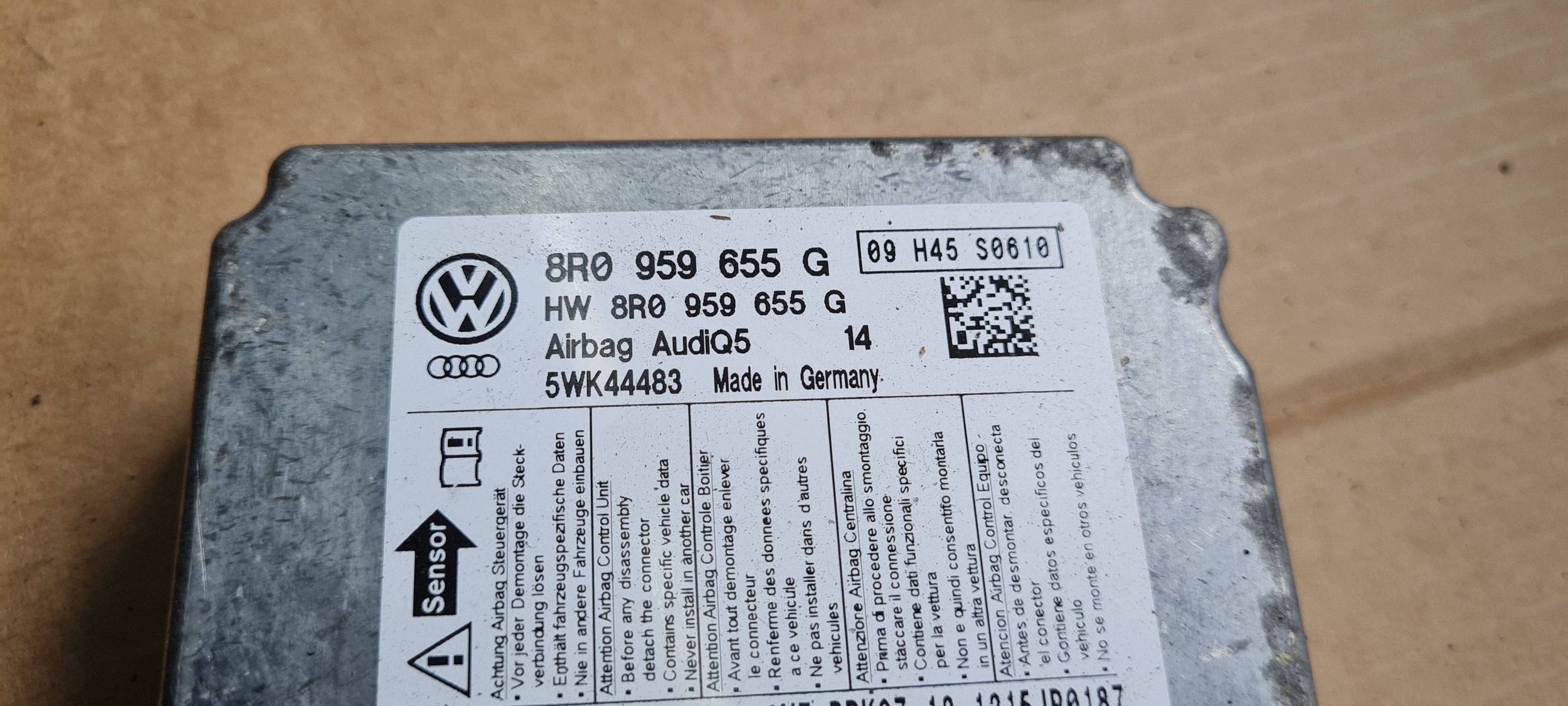 Q5 8R LIFT modulo Centralina SENSOR airbag 8R0959655G