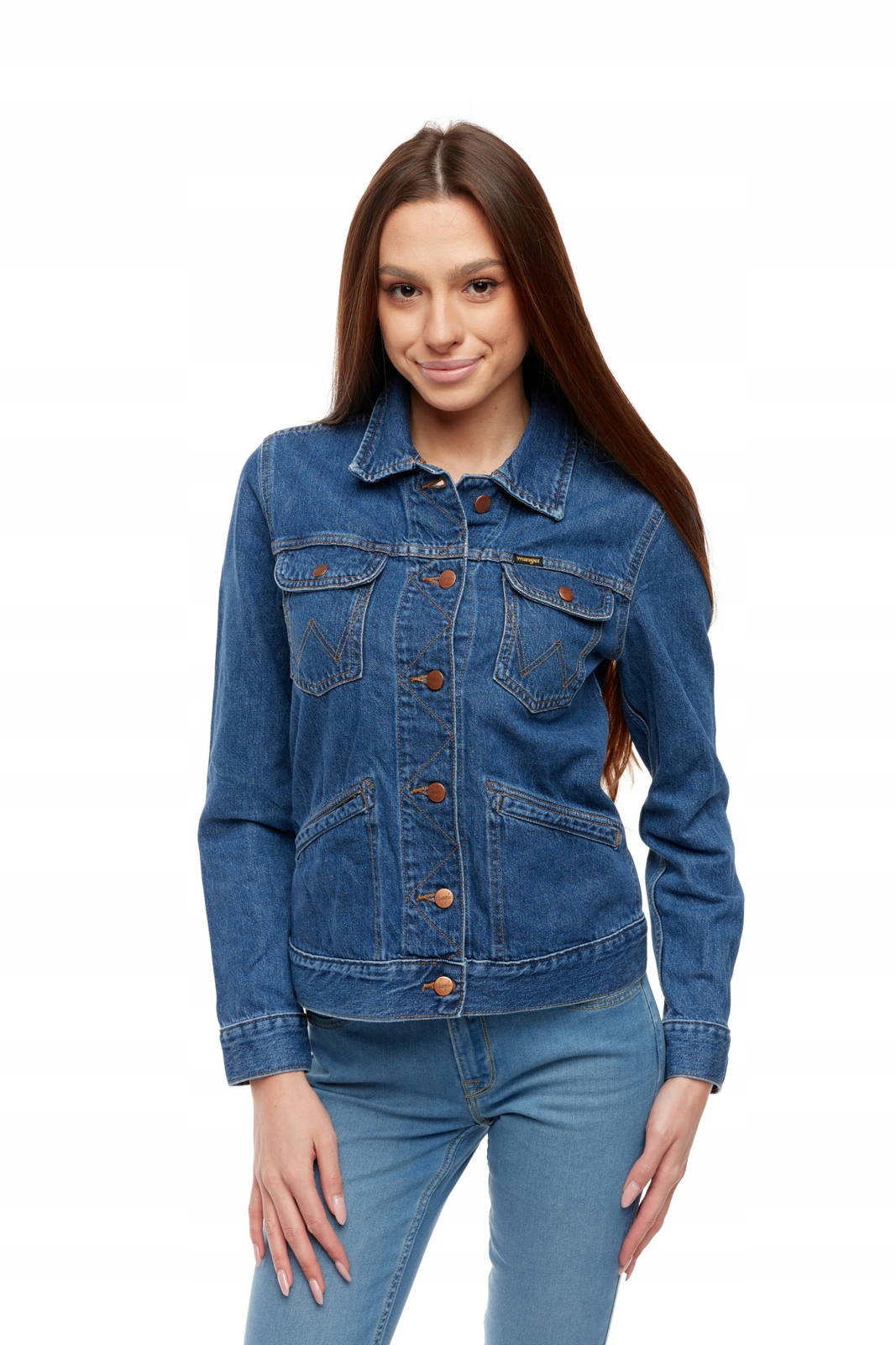 Dámská bunda Wrangler Denim Jacket River Stone W405LH53N S