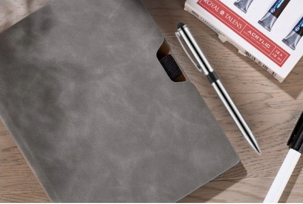 Notes Notatnik Pamiętnik A5 w Linie Szary Aksamit Język publikacji polski